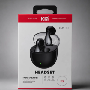 K.M KL31 wireless Bluetooth earbuds with microphone and ergonomic in-ear design