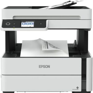 Epson EcoTank M3140 monochrome multifunction printer with print scan copy and fax