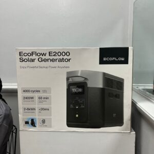 EcoFlow E2000 2048Wh 2400W portable power station with USB-C fast charging