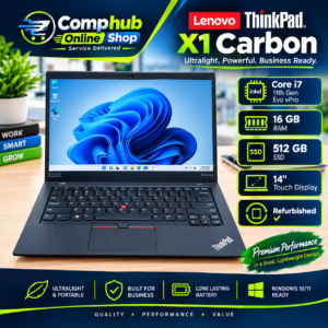 Lenovo ThinkPad X1 Carbon Gen 9 Core i7 11th Gen 16GB 512GB touchscreen laptop