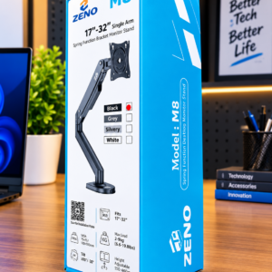 ZENO M8 single arm VESA monitor stand for 17 to 32 inch monitors