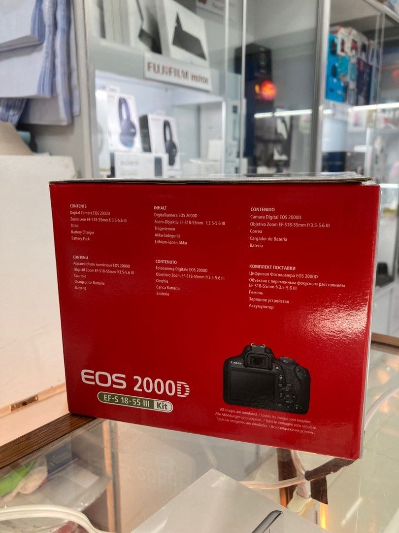 Canon EOS 2000D 24.1MP DSLR camera with 18-55mm lens