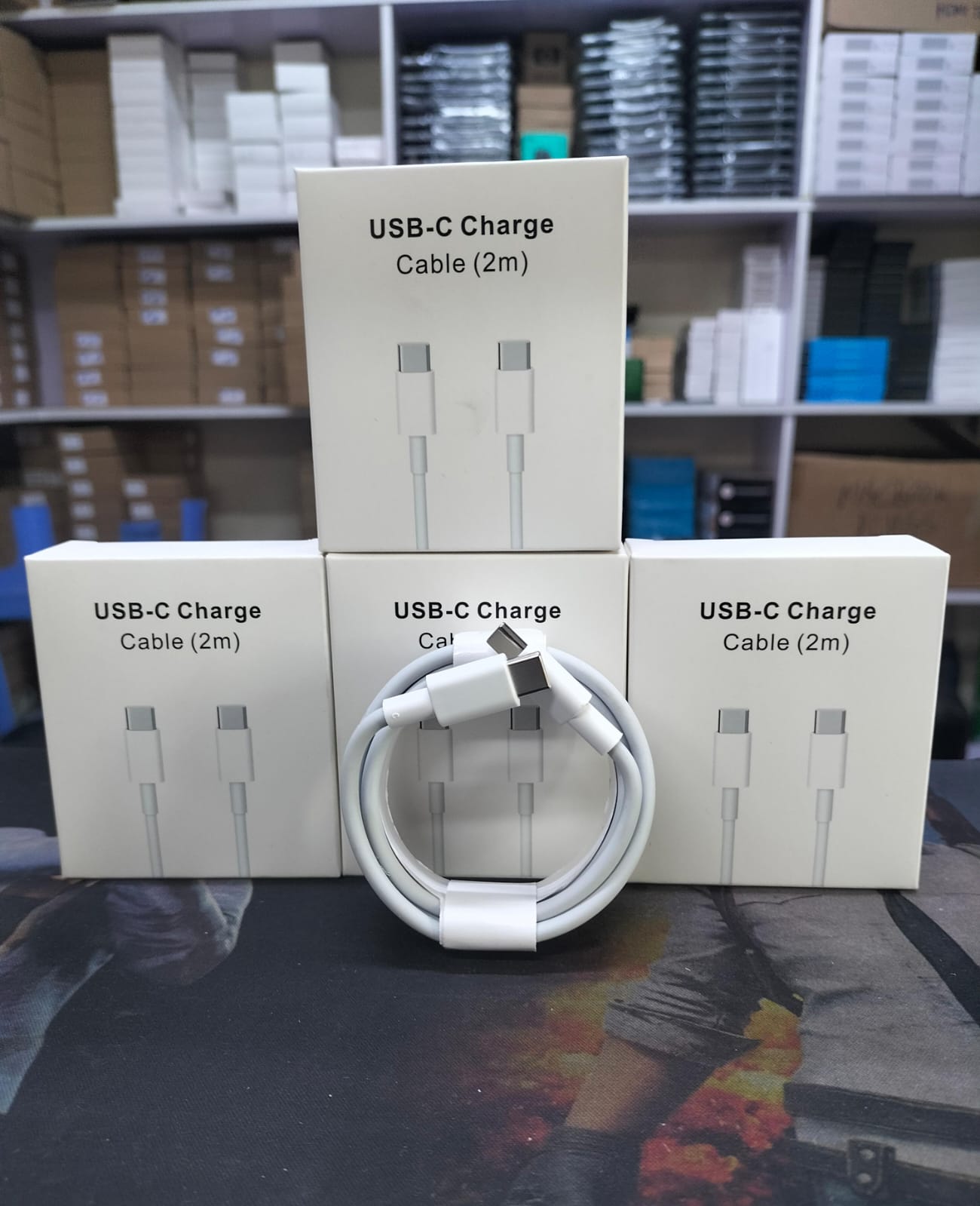 USB-C to USB-C 2M 240W PD Fast Charging Cable White