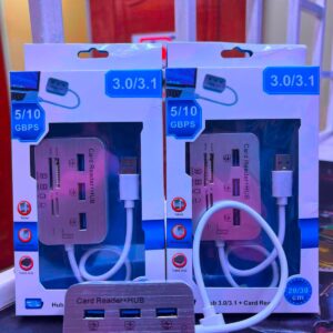 7-in-1 USB 3.0 Hub and Memory Card Reader with SD TF MS M2 Slots